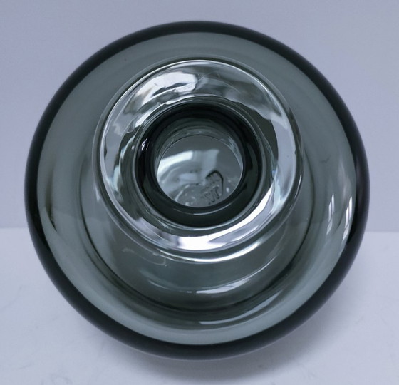 Image 1 of Verval Vallauris vase, smoky grey glass