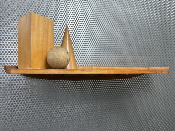 Image 1 of Vintage wall shelf with coat rack