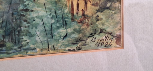 Aquarel A. Belot 1926