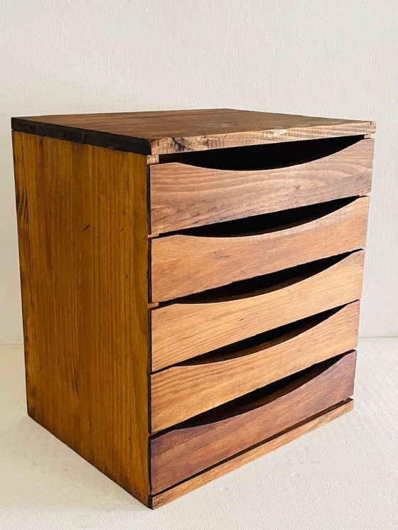 Image 1 of Mid-Century Schreibtisch-Aktenschrank/ Schreibtisch-Organizer