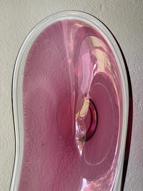 Image 1 of Paul Kedelv Scandinavisch geblazen glazen schaal uit de jaren 50