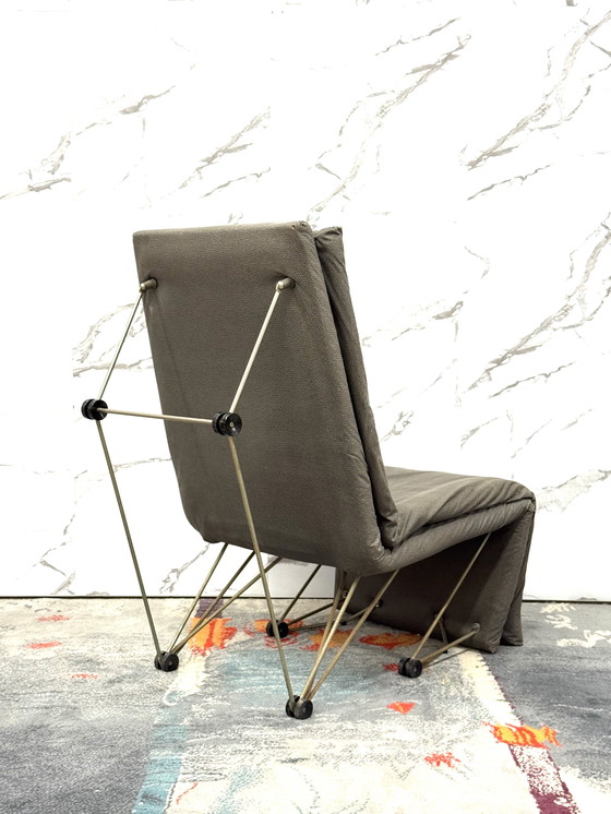 Image 1 of Lounge Chair Armchair Geometric Design Postmodern Modern 1980's