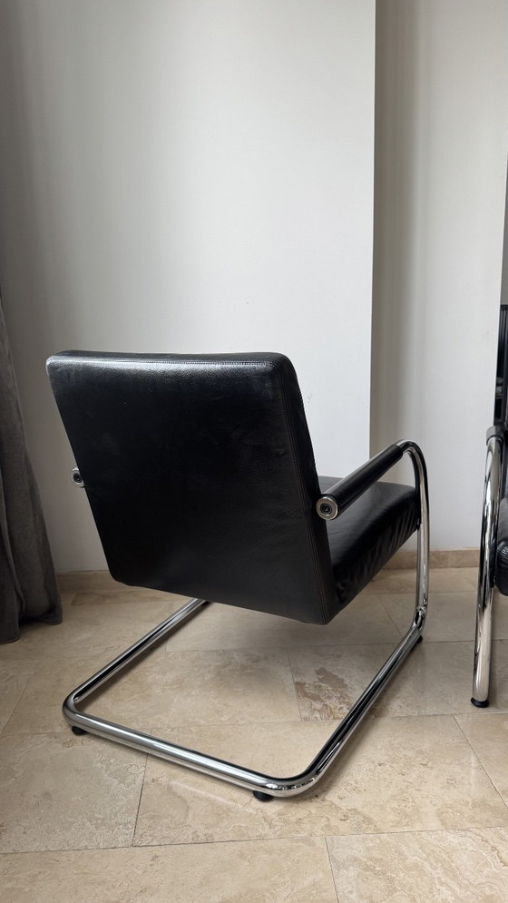 Vitra Visalounge Fauteuil – Antonio Citterio – Cuir Noir – Leather (photo 11 of 16)