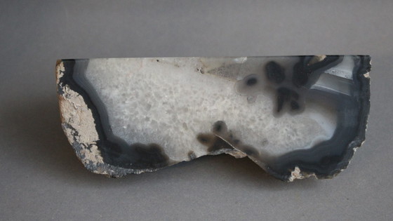 Image 1 of Decoratieve briefgewicht/bureaudecoratie van agaatgeode, gewicht 780 gram