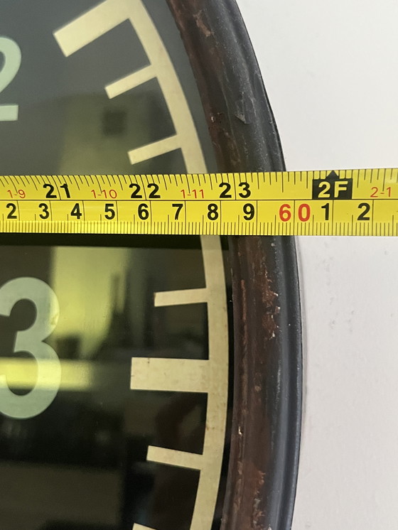 Image 1 of Wandklok Extra Groot Industriële Stijl