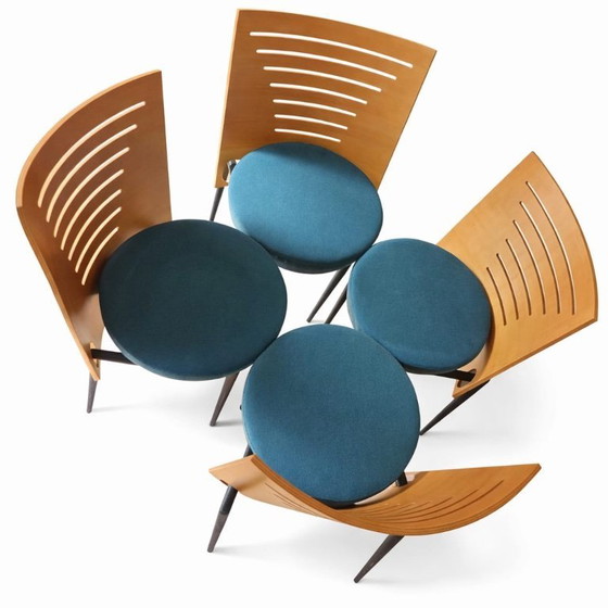 Juego de 4 sillas de comedor Castelijn – Textile (photo 5 of 5)