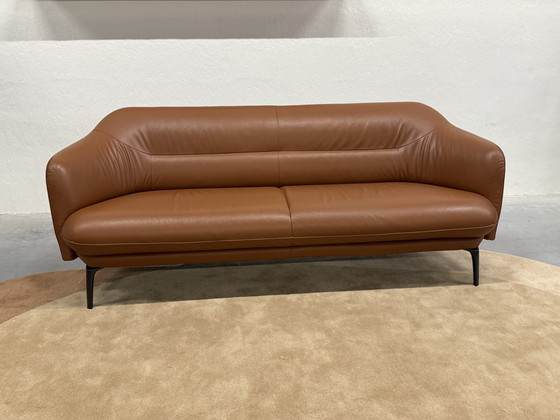 Image 1 of Leolux Lindo Sofa 3 Seater Ceras Auburn leather 210