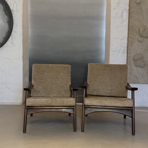 Vintage "Boomerang" armchairs, 1960