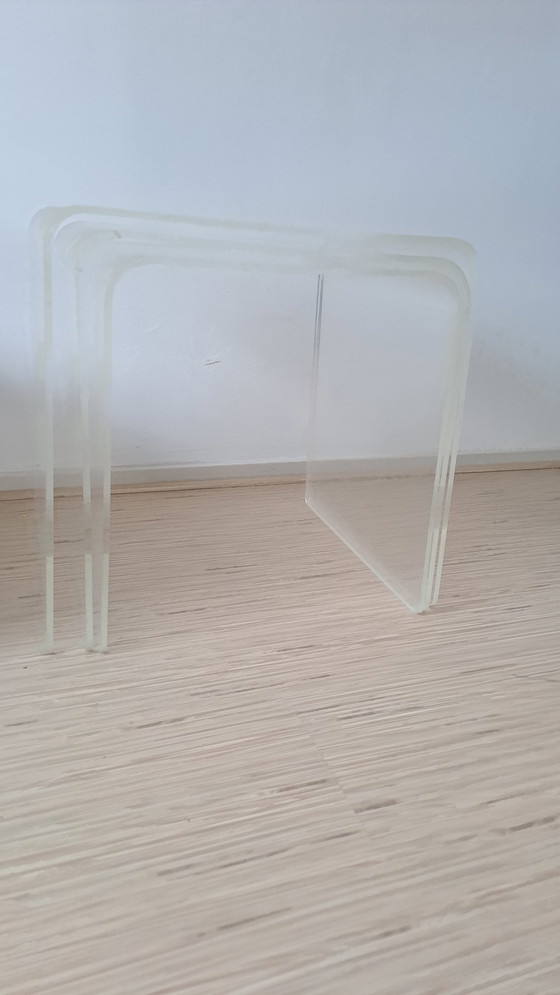 Image 1 of Mimiset Plexiglass vintage nesting tables