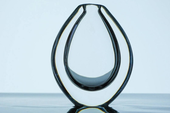 Image 1 of Crystal Lucid Drop Glass Vases by Sven Palmqvist for Orrefors, Sweden, 1950s, set of 3