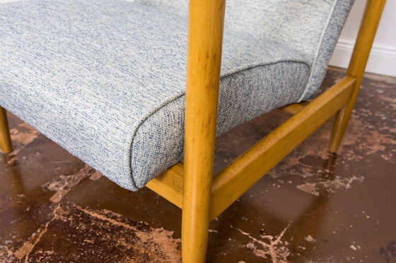 Image 1 of Mid-eeuwse moderne fauteuils GFM-142 van Edmund Homa, Polen, jaren 1960, set van 2