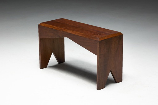 Panca in noce di metà secolo, Francia, fine XX secolo