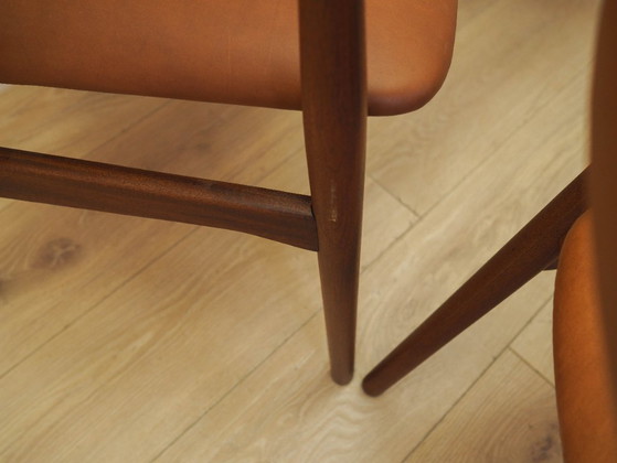 Image 1 of Set van zes teakhouten stoelen, Deens design, jaren 70, gemaakt in Denemarken.