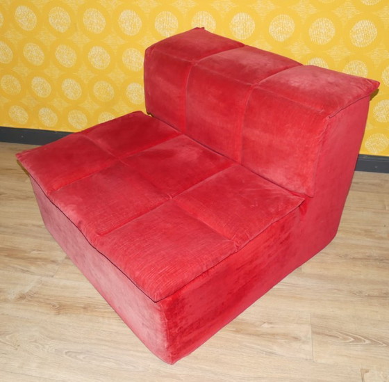 Image 1 of Modular sofa, 3 elements, corner armchair, foam, Lübke model Q-System, 1990s