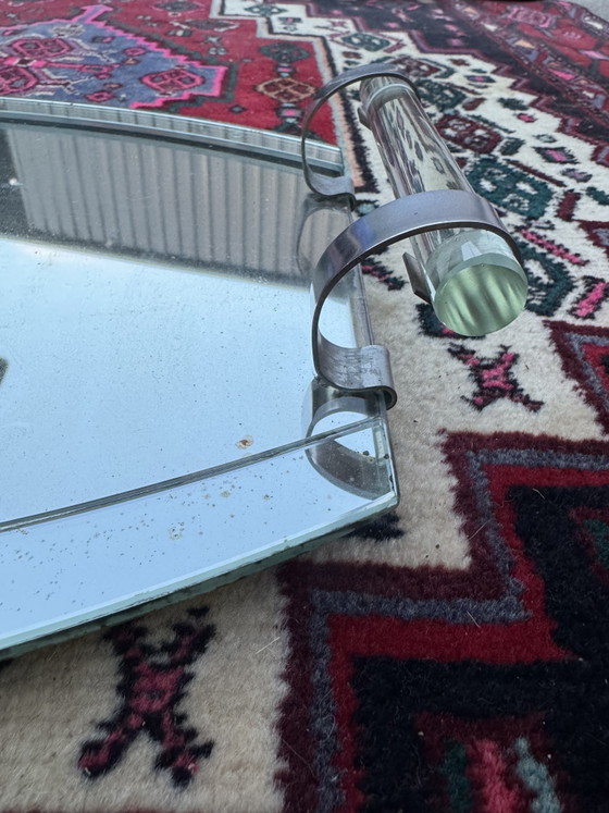 Art Deco Mirror and Glass Tray – Table accessories, Metal (photo 5 of 13)