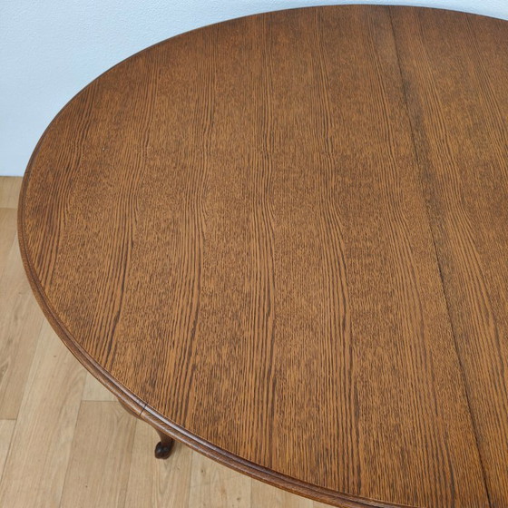 Image 1 of Oval vintage dining table dining room table extendable table