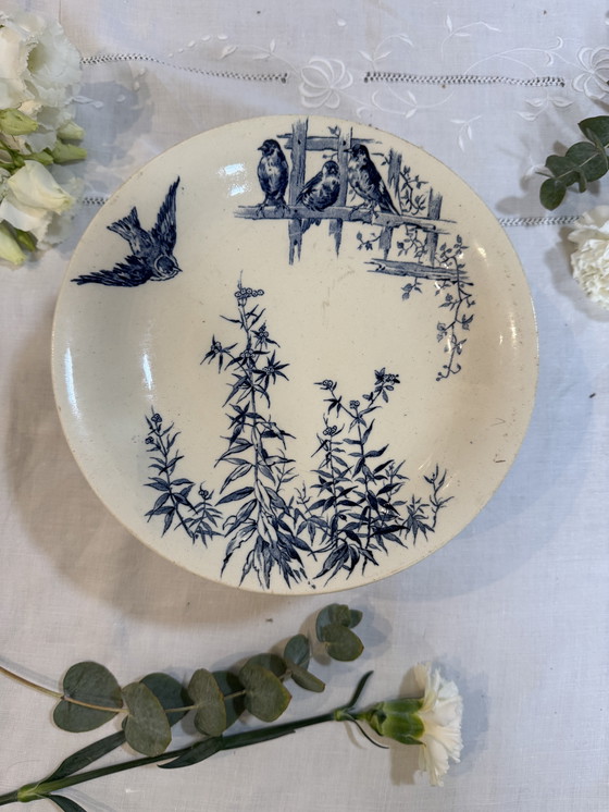 Image 1 of Compotier hirondelle vintage Gien