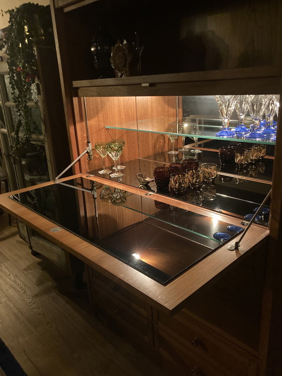 Image 1 of Meuble bar/meuble mural vintage des années 50.