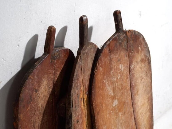 Taglieri ovali antichi (c.1920). Set di tre pezzi #20 – Accessori da cucina, Rustic (photo 12 of 13)