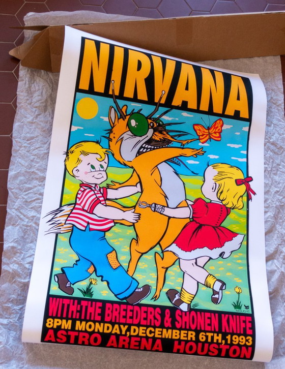 Concerto Dei Nirvana A Houston Texas 1993 - Poster 61 X 91 Cm – Paper (photo 10 of 13)