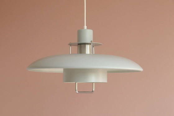 Image 1 of large gray Danish vintage design LAMP Lyskaer Belysning MCM