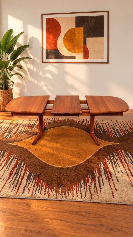 Seating area EMC FURNITURE vintage Scandinavian design – Leather, Wood (photo 8 of 10)