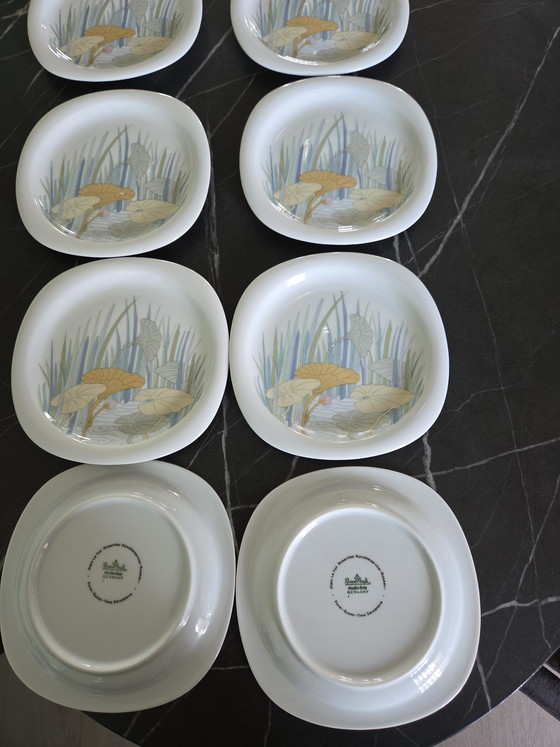 Image 1 of Rosenthal suomi Roseau gebaksbordjes