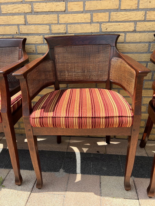 4 Bannink Jugendstil-Esszimmer-Sessel