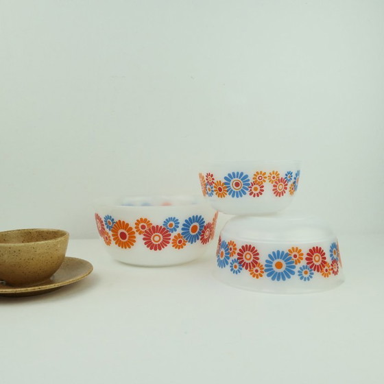 Image 1 of 3 Plats de service Schott & Gen Mainz avec fleurs