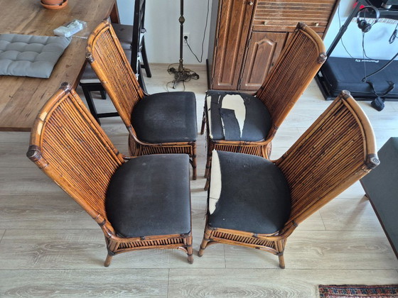 Image 1 of Vintage Bamboe Dining Chairs
