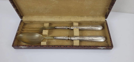 Salatbesteck aus Silber – Besteckkassetten, Silver (photo 3 of 9)