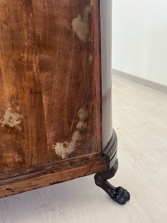 Image 1 of Cassettone - Noce - Comò con specchiera