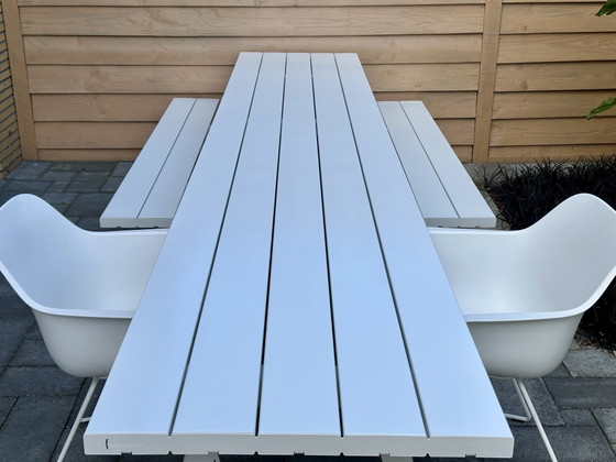 Extremis Outdoor Marina Collection Combo in Off-White 415 cm – Garden benches, Polyester, rvs (photo 5 of 15)