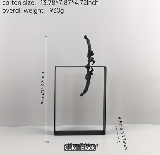 Sculpture "Man Reflection" Iron (photo 7 of 7)