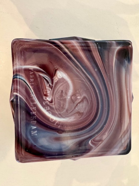 Image 1 of Dekseldoos, marmorite glas, A. Copier, Leerdam, 1932