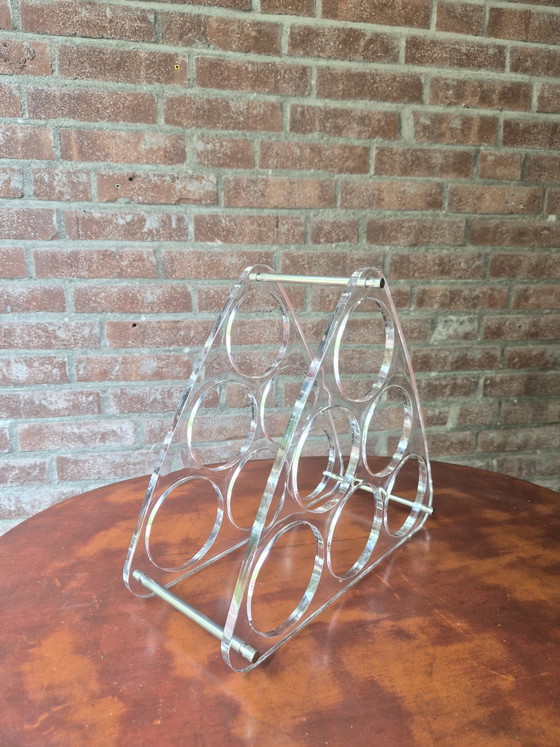 Image 1 of Portabottiglie vintage in plexiglass