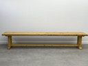 Exclusieve Vintage Grenen Bank – 250 cm Minimalistisch Design 