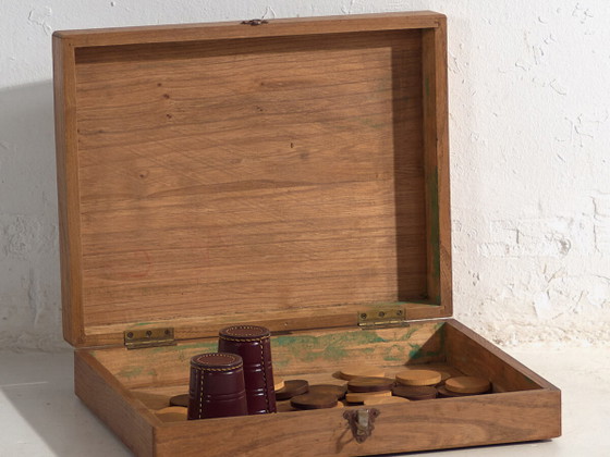 Antiker Van Laere Brettspielkoffer (ca. 1920) #51 – Vitrine, Rustic (photo 2 of 10)