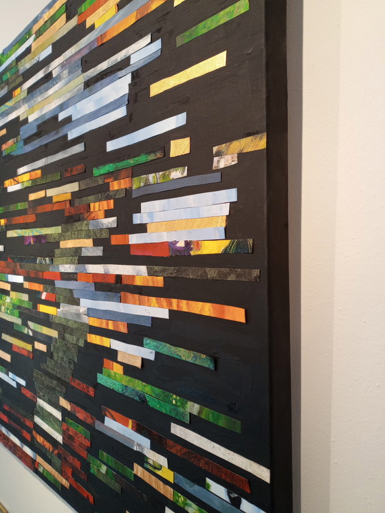 Image 1 of T. van Steenbergen "Various Stripes" 120 x 100 cm New