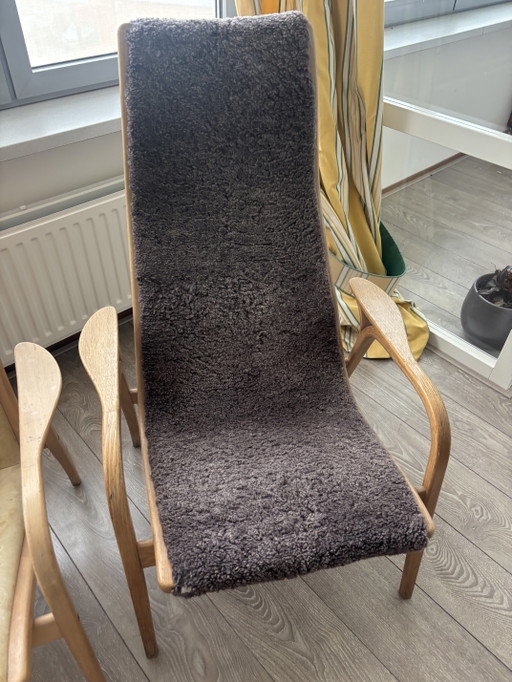 Moderne Stühle – fauteuils, Wood, Leather (photo 2 of 6)
