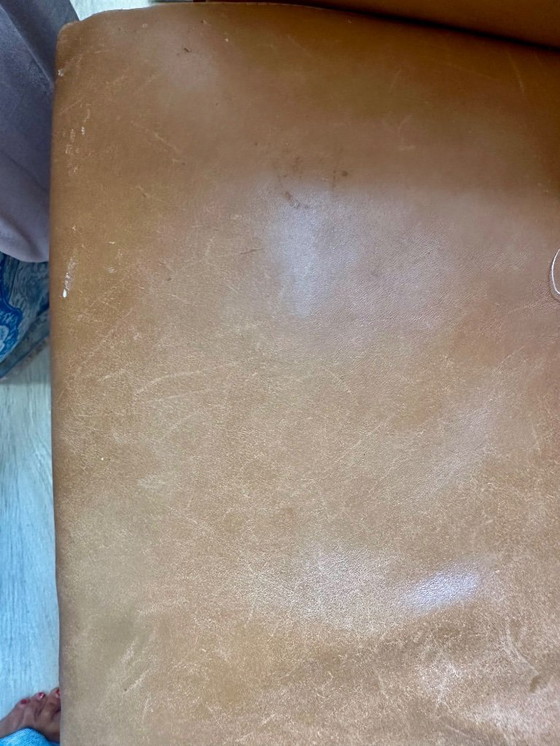 Image 1 of Sitz aus cognacfarbenem Leder