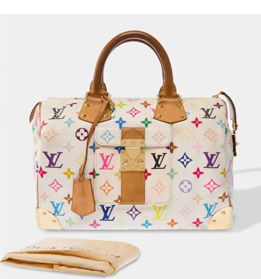 Sac LOUIS VUITTON Speedy en Toile Blanc - 103457