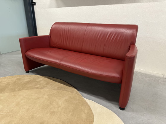 Image 1 of Leolux Quantissimo Sofa Red Leather