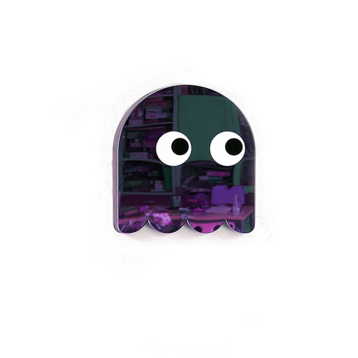 Espejo Pac-Man Fantasma morado