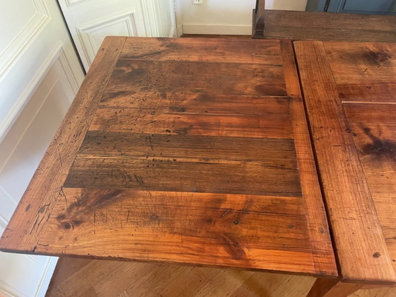 Tavolo da fattoria allungabile Tavolo da pranzo antico francese XIX secolo – Tavoli da pranzo, Legno (photo 7 of 25)