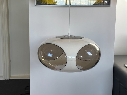 Lampada Space Age Massive Bug Eye, Lampada a Sospensione UFO Bianca, Vintage, Retro