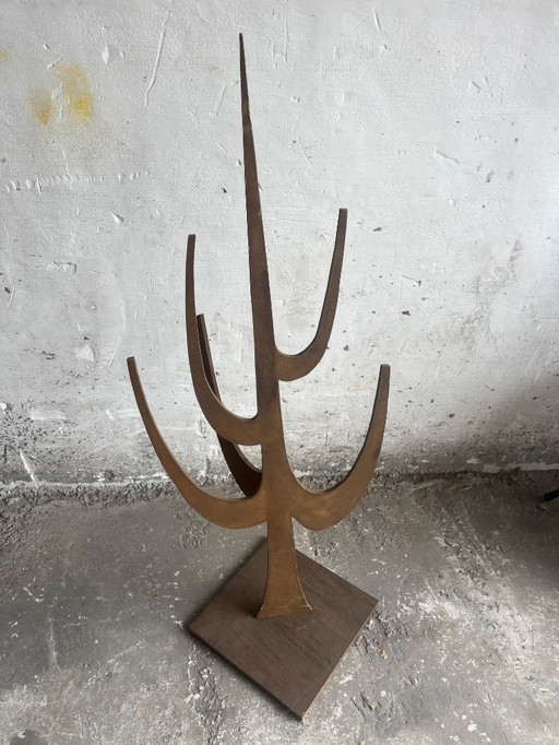 Set van 4 Vintage Triplex Decoratieve Statieven