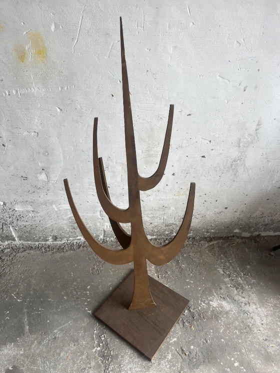 Image 1 of Set van 4 Vintage Triplex Decoratieve Statieven