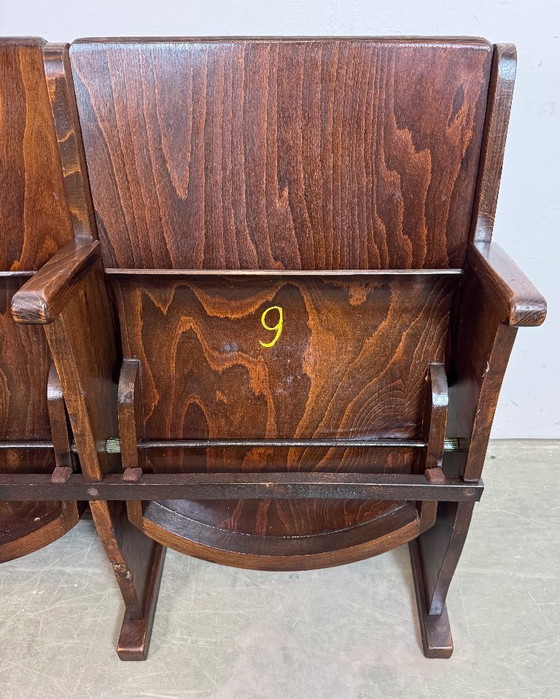 Image 1 of Vintage tweezits bioscoopbank van TON, jaren 60