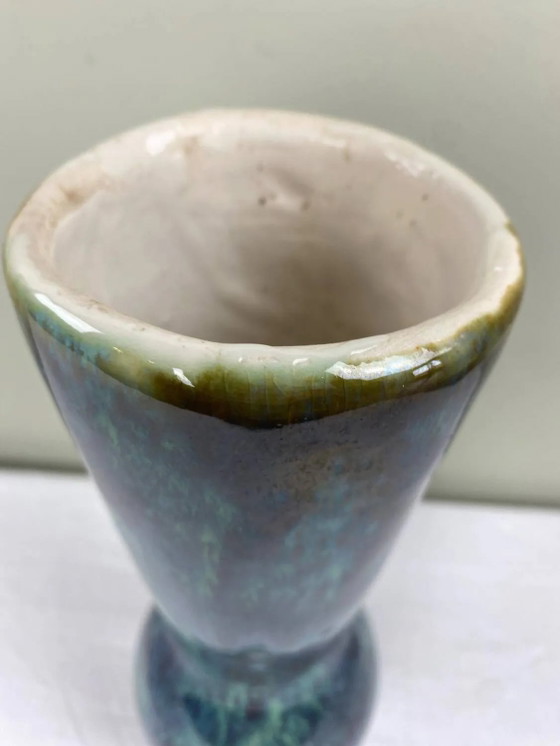 50s enamelled vase – Porcelain, Art Deco (photo 2 of 9)